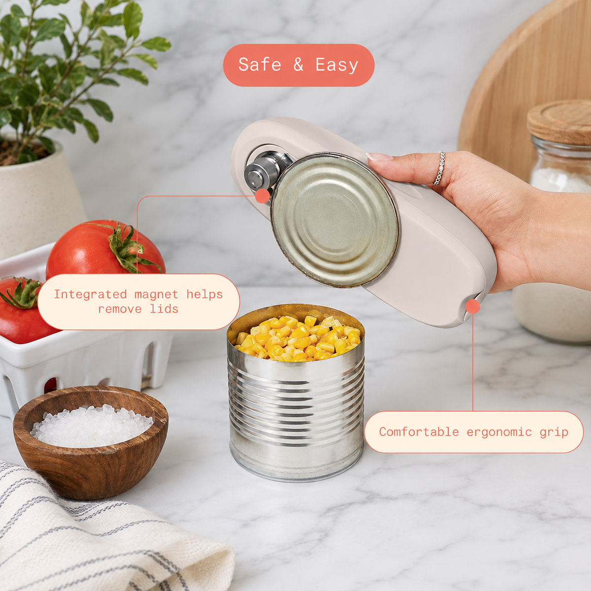 Hands-Free Electric Can Opener
