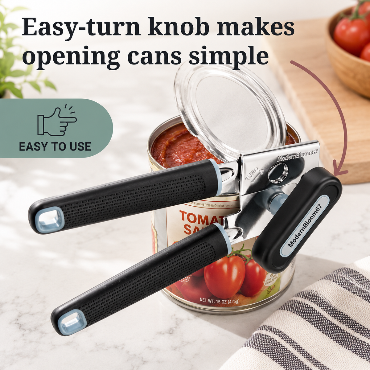 Soft Grip Manual Can Opener