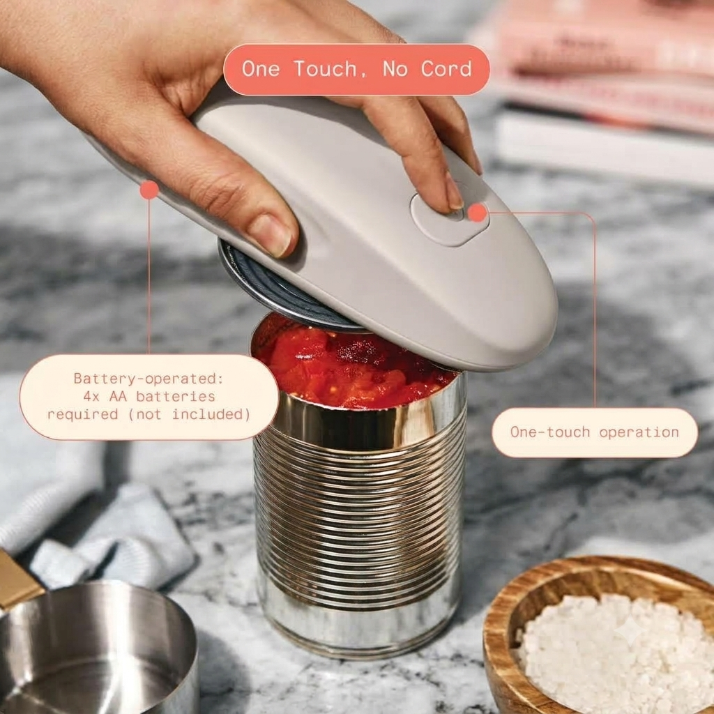 Hands-Free Electric Can Opener
